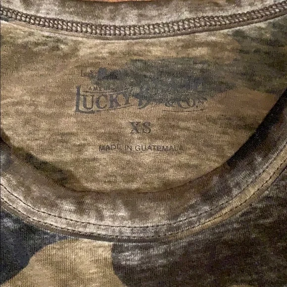Lucky camo super soft cold shoulder tee! - Picture 2 of 5